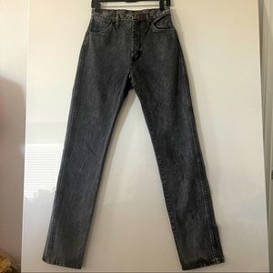 Vintage Original Wrangler Black Stone wash High -rise Mom jeans 11/ 25-26